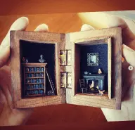 Art in
                  Boxes - Cigar Box Dollhouse